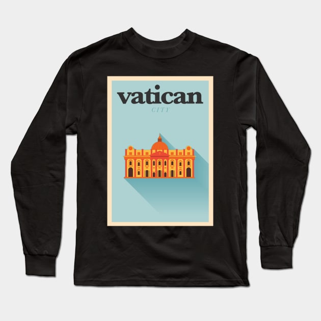 Vatican Poster Long Sleeve T-Shirt by kursatunsal
